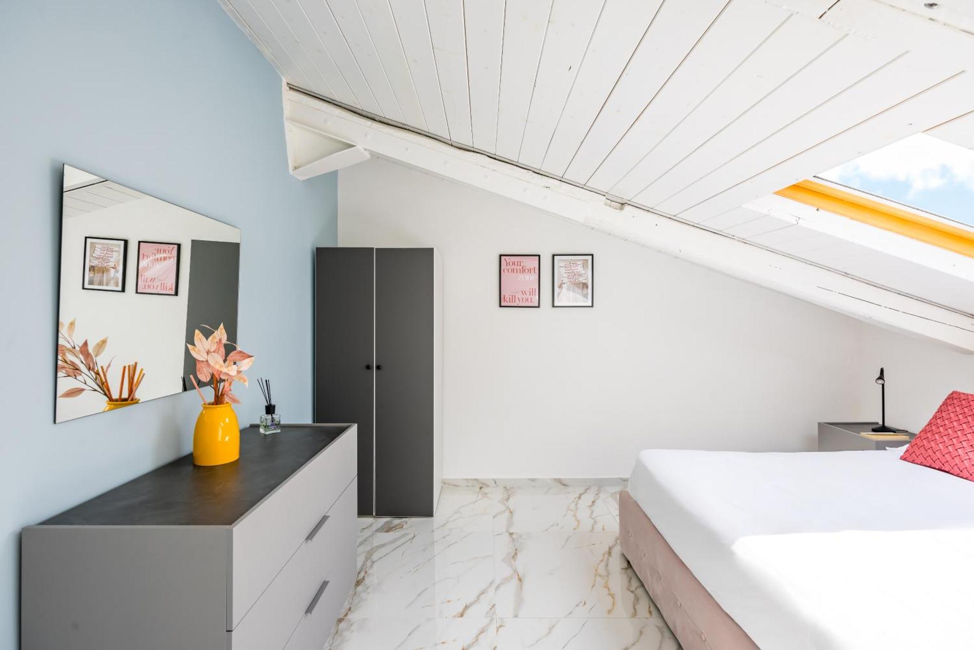 Sloping Roof In The Center Of Appartement *