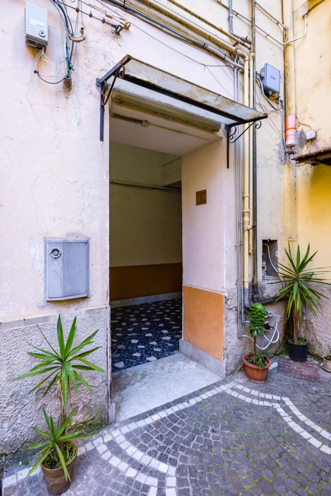Sloping Roof In The Center Of Naples