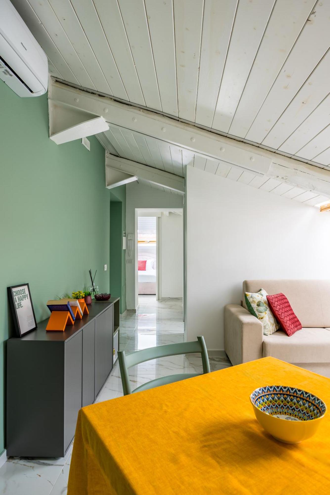 Sloping Roof In The Center Of Appartement