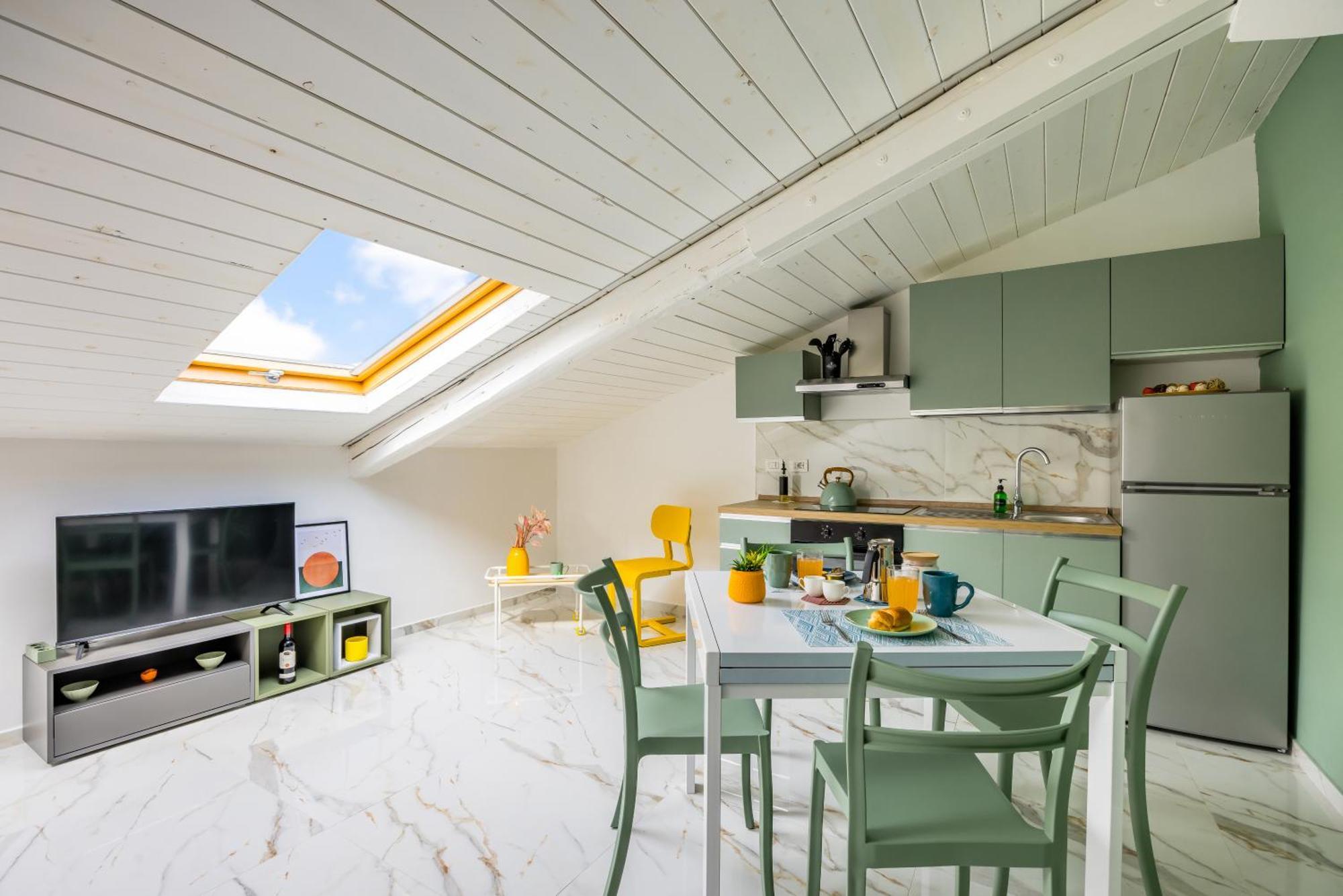 Sloping Roof In The Center Of Naples